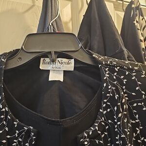 Ronni Nicole Black and White Dress